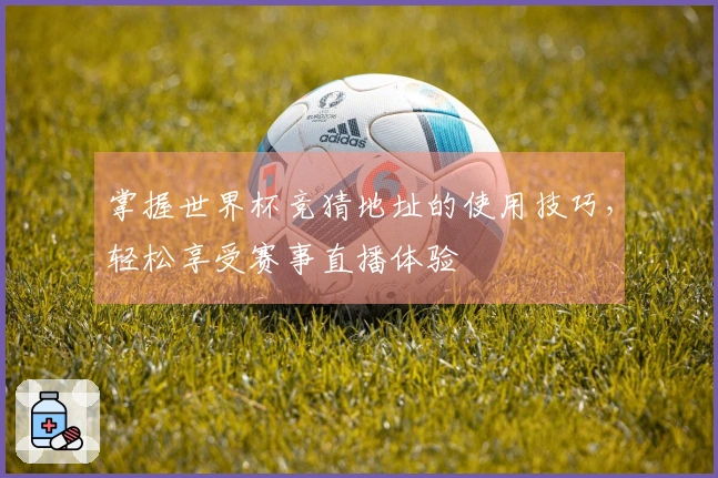 掌握世界杯竞猜地址的使用技巧，轻松享受赛事直播体验